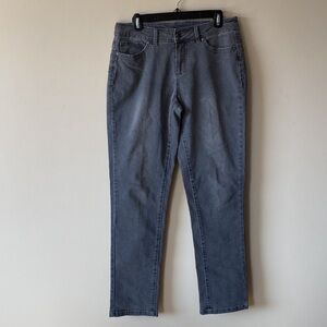 Slim-Station by Multiples Straight Leg Denim Jeans - Gray‎ - Size 10 - EUC